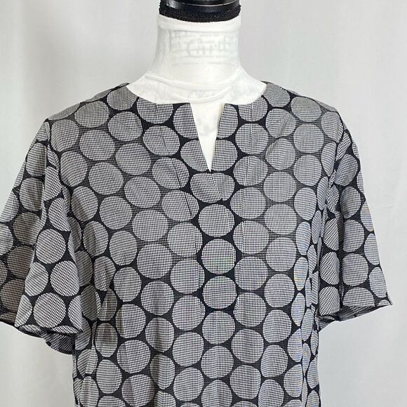 Akris Punto Geometric Textured Knee Length Dress size 10 - Picture 9 of 13